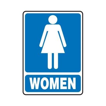 Safety Sign GRAPHIC WOMEN BLUE MRST523XP